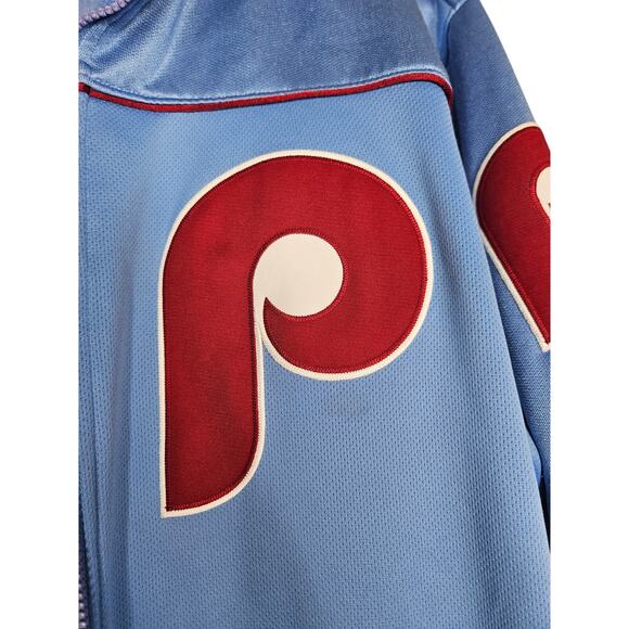 Cooperstown XL Majestic MLB Baseball Full Zip Jacket Philadelphia Phillies - Picture 6 of 6